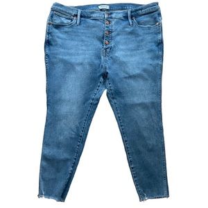 Madewell 10" High-Rise Skinny Crop Jeans Button Front Edition